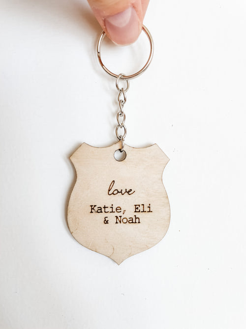 Come Home Safe Keychain - PERSONALIZED