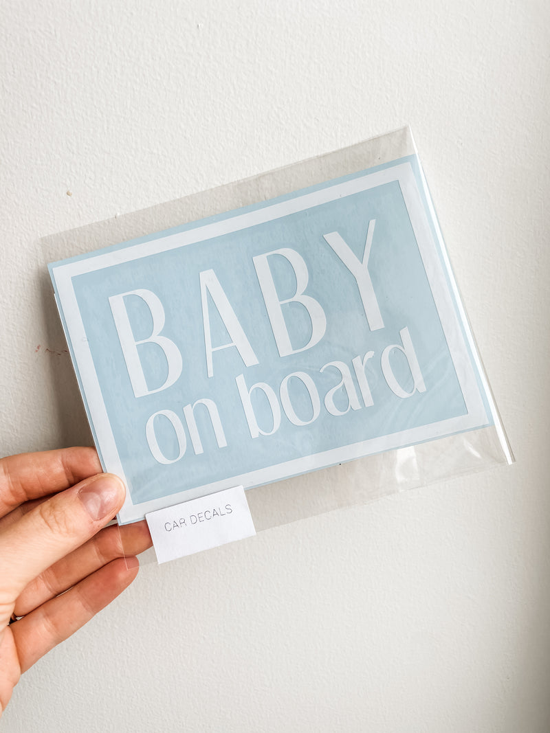 Baby on Board | Car Decal