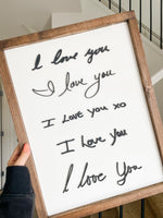 Laser Cut Hand Lettered Sign (custom)