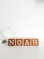 WOODEN NAME BLOCKS - PERSONALIZED