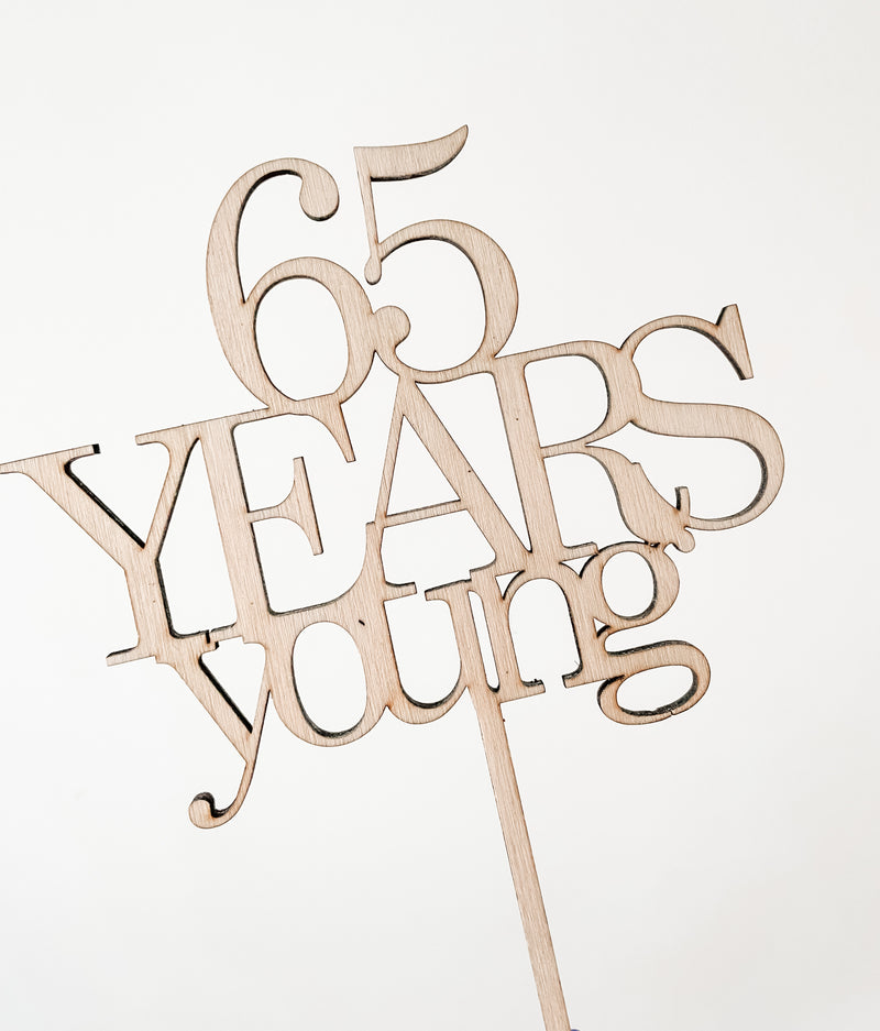 Years Young Cake Topper - CUSTOMIZABLE