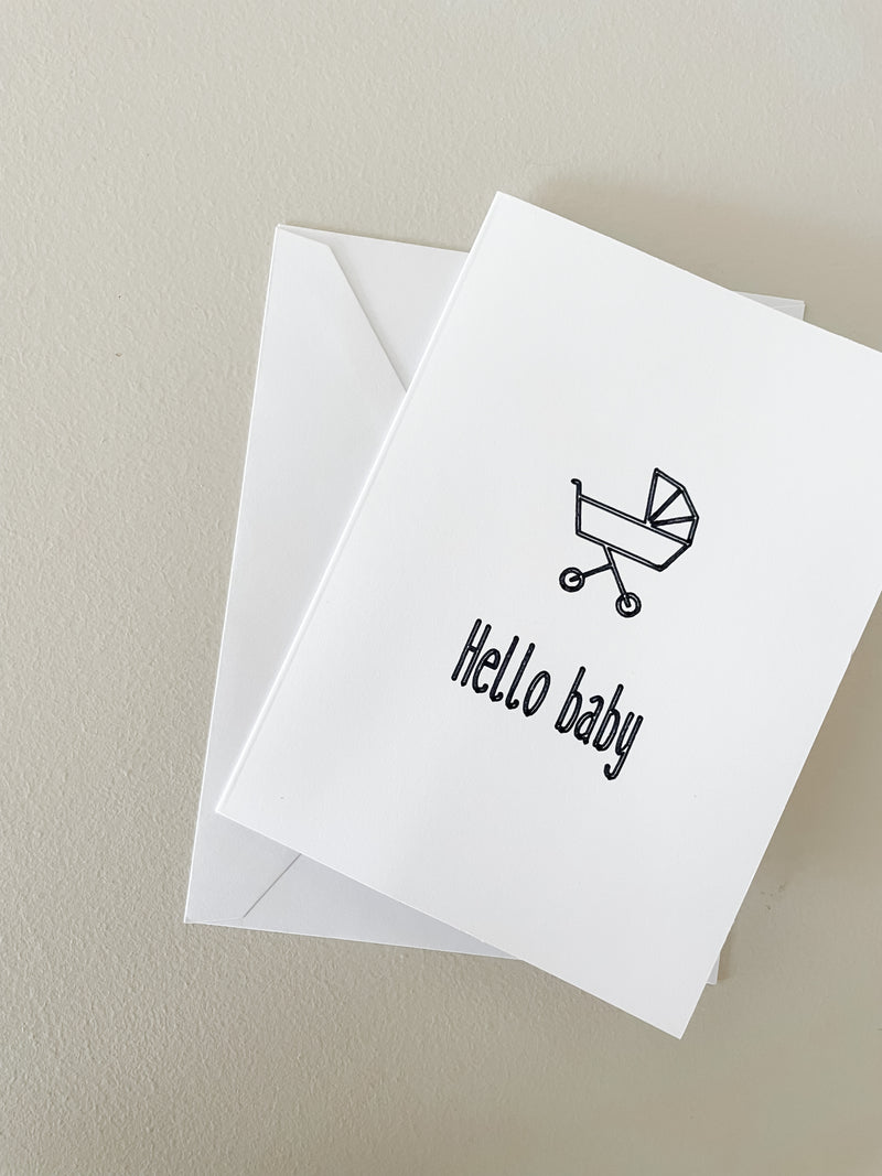 Hello Baby (carriage) | Greeting Card