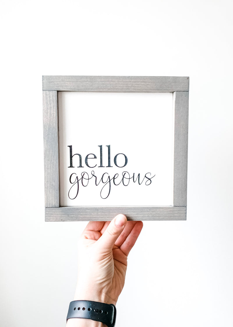 Hello gorgeous wooden sign from The Hazel Collection, handmade in Kamloops British Columbia