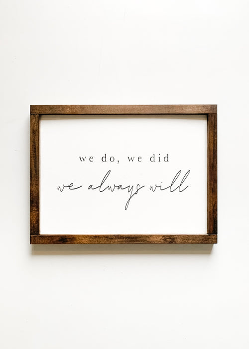 We do, we did, we always will quote on a from The Hazel Collection, handmade in Kamloops British Columbia